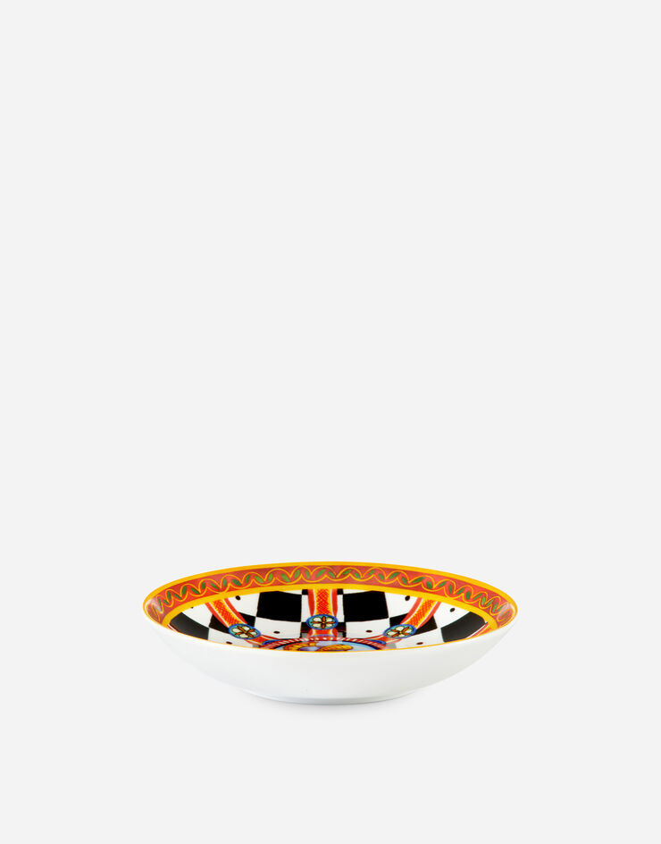 Dolce & Gabbana Set 2 Assiettes Creuses en Porcelaine Multicolore TC0S05TCA13