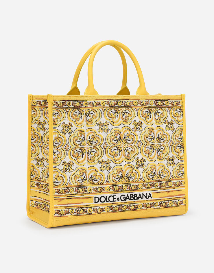 Dolce & Gabbana 미디엄 DG 데일리 쇼퍼백 옐로 BB7277AW050
