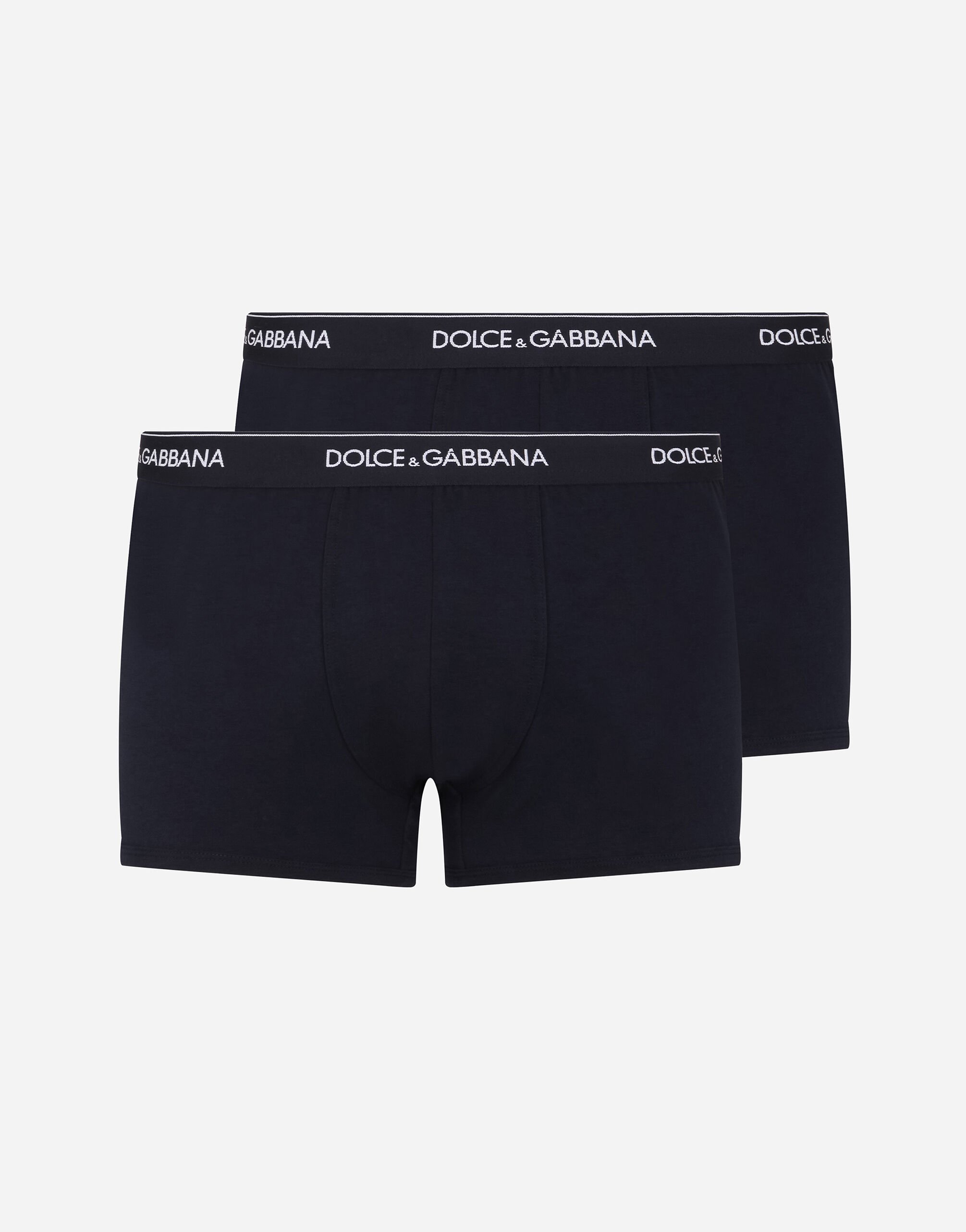 Dolce & Gabbana レギュラーボクサ― ストレッチコットン 2枚パック プリ G031TTHI1SV