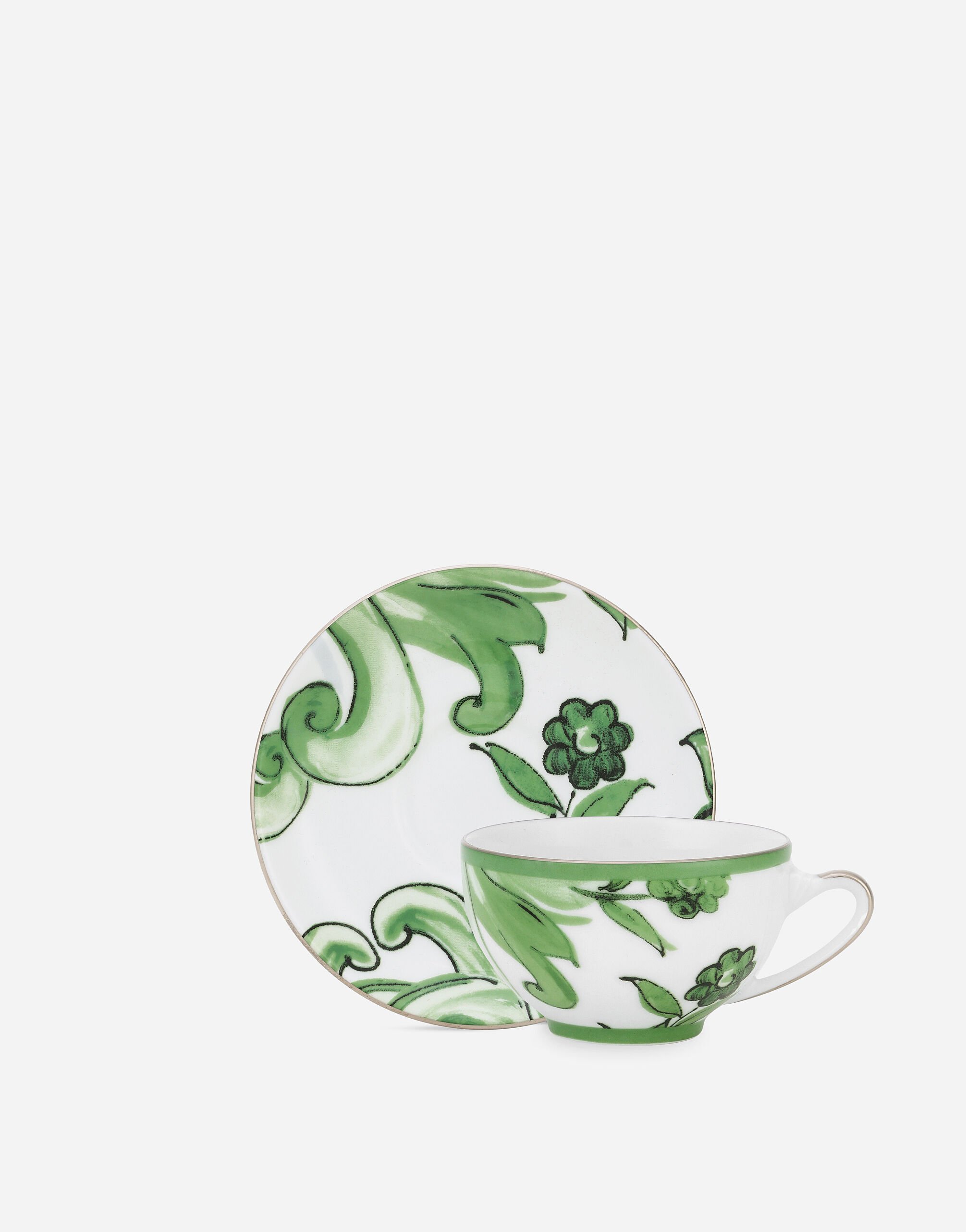 ${brand} Tasse à Thé avec Soucoupe en Porcelaine ${colorDescription} ${masterID}