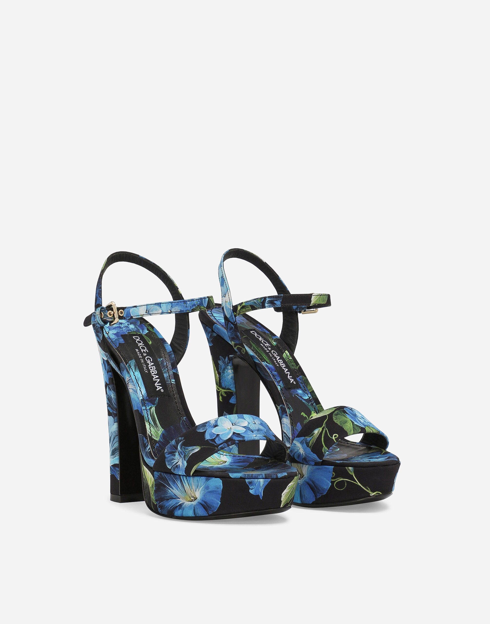 Charmeuse platform sandals in Multicolor for | Dolce&Gabbana® US