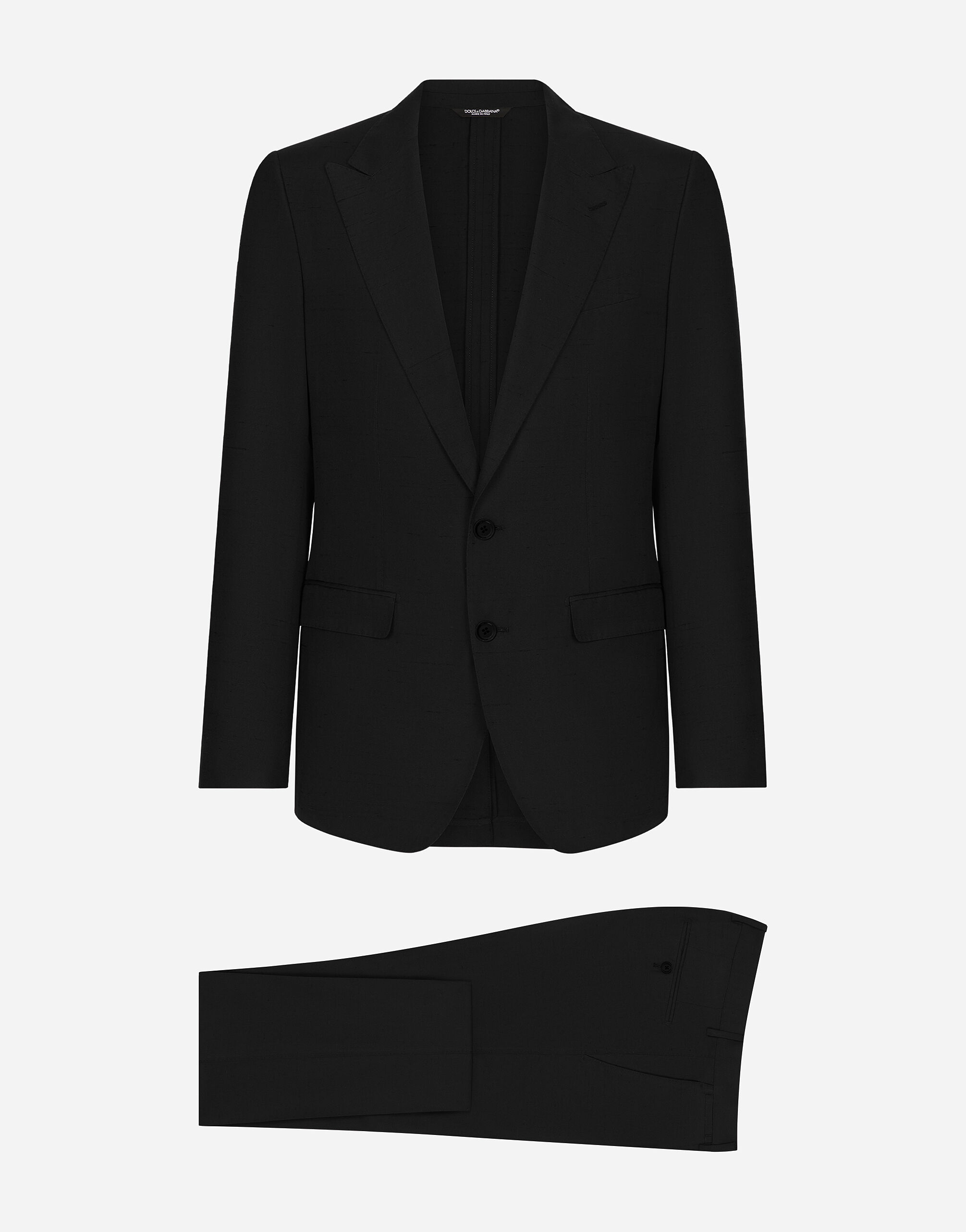 Single-breasted Taormina-fit suit in Black for Men | Dolce&Gabbana®