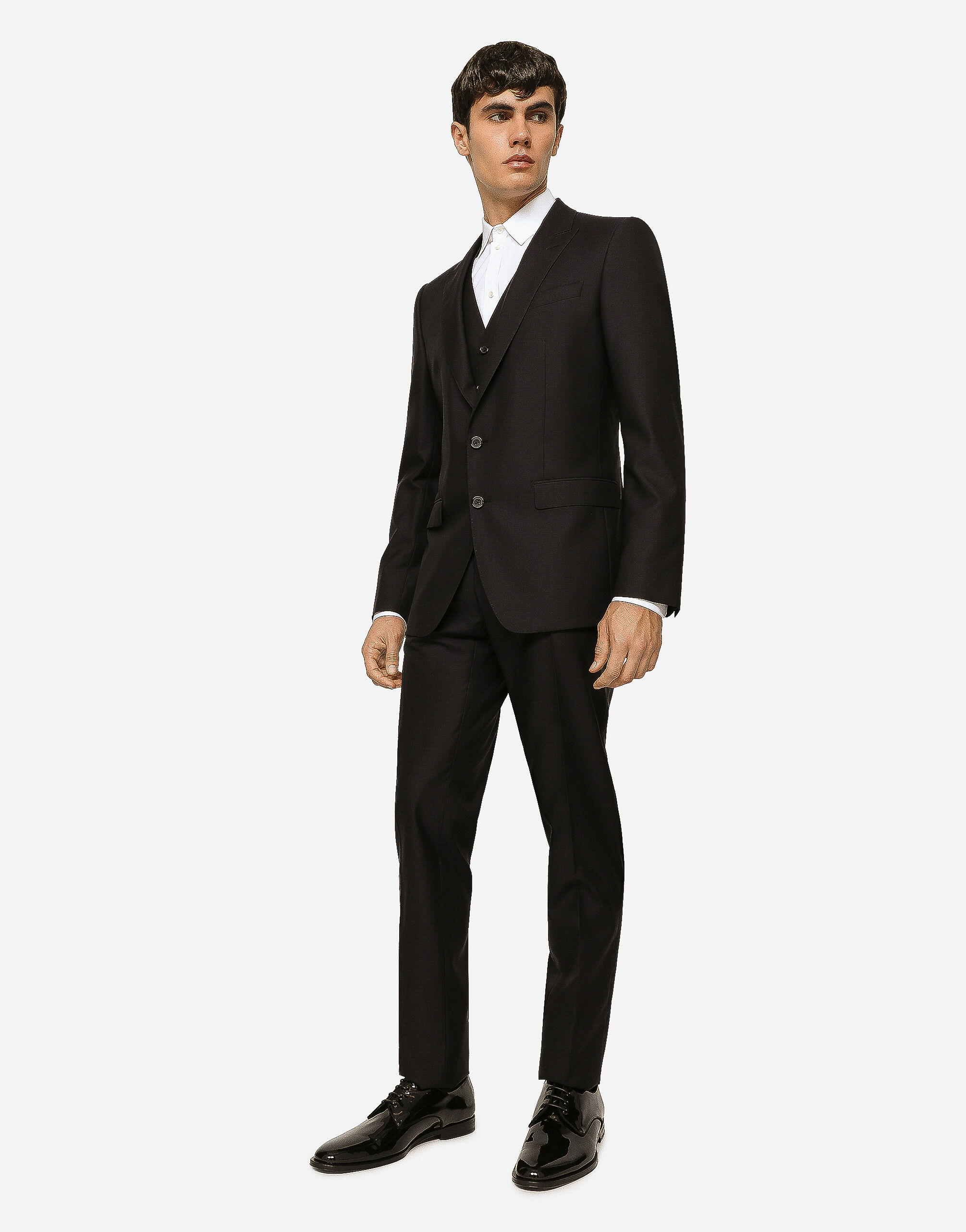 Wool and silk Martini-fit suit