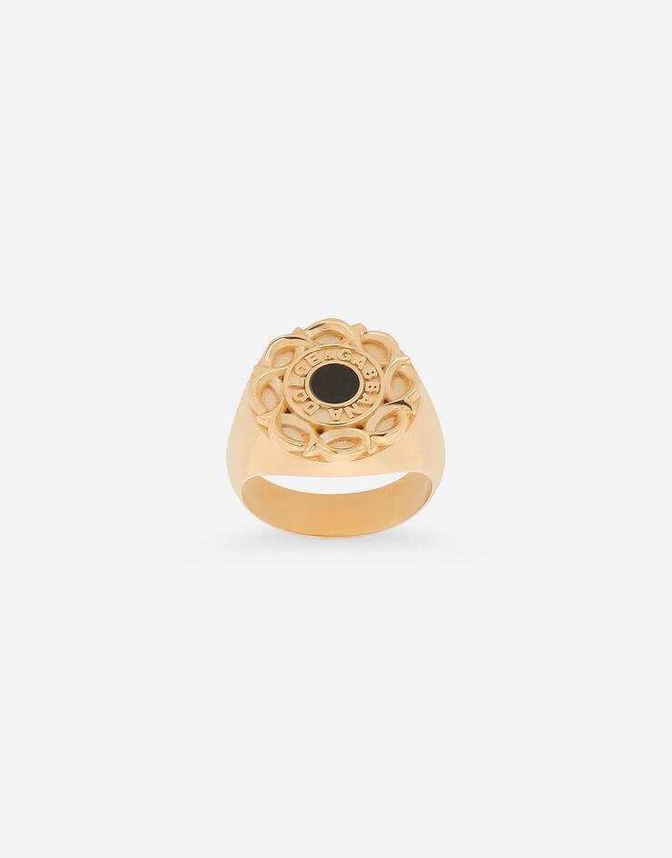 Dolce & Gabbana Ring Emaille floral Gold WRQ5S3W1111