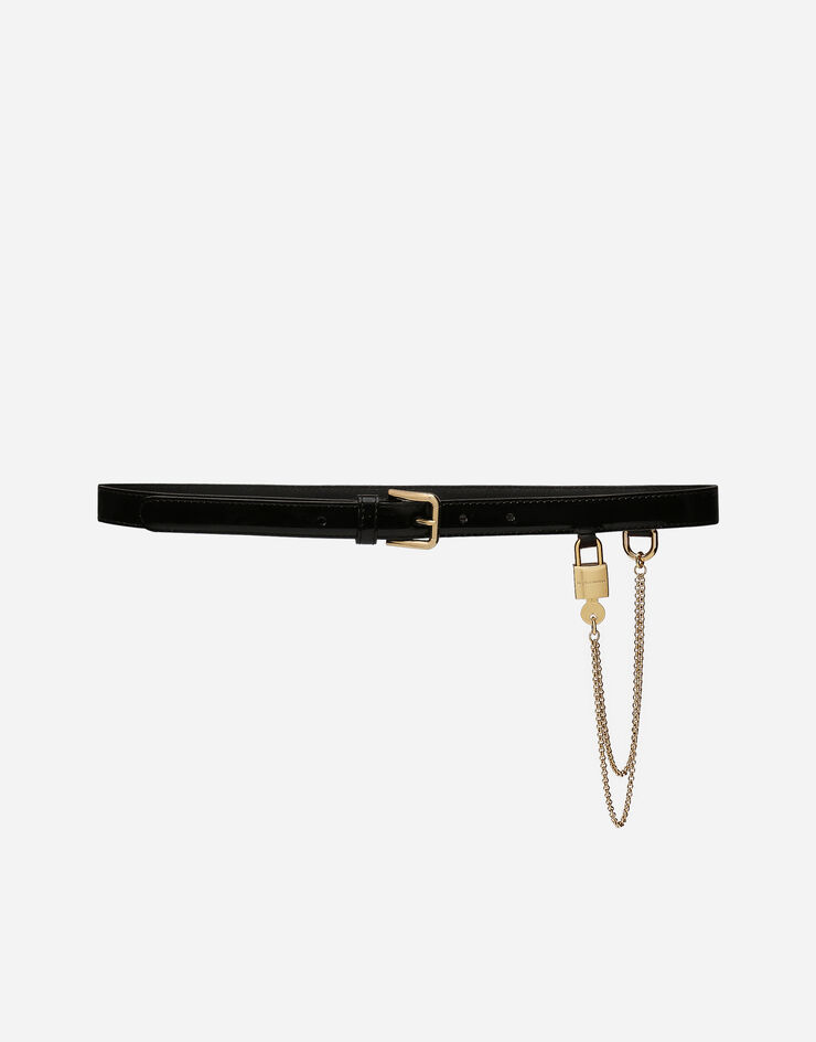 Dolce&Gabbana Ремень с цепочкой черный BE1634A1471