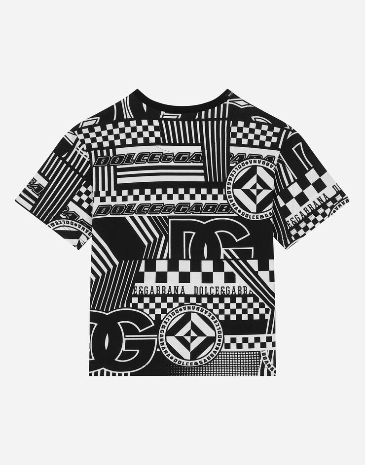 Dolce & Gabbana DNAプリント ジャージー Tシャツ Print L4JTHVII7FA