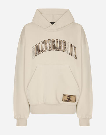 Dolce & Gabbana Kapuzensweatshirt Dolce&Gabbana-Stickerei Grün G9BDXZG7NON