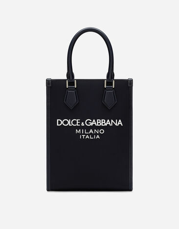 Dolce & Gabbana Kleine Tasche aus Nylon Schwarz VG4416VP587