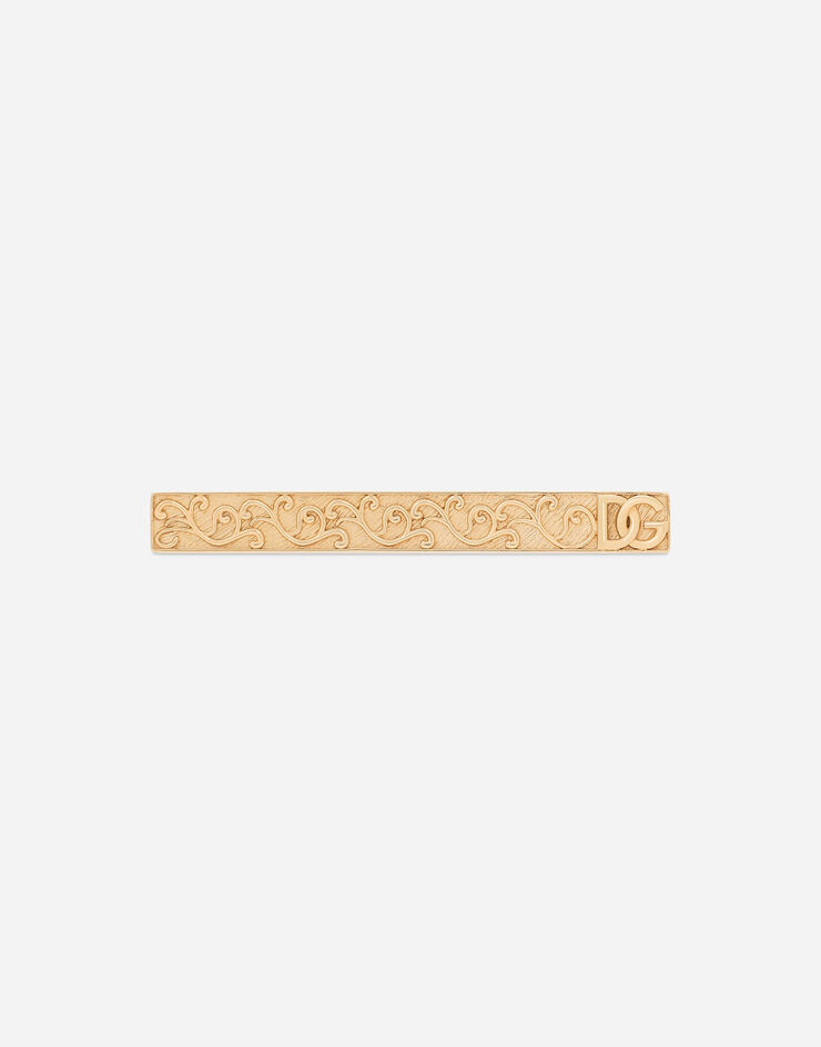 Dolce & Gabbana Зажим для галстука с логотипом DG золотой WTQ5S2W1111