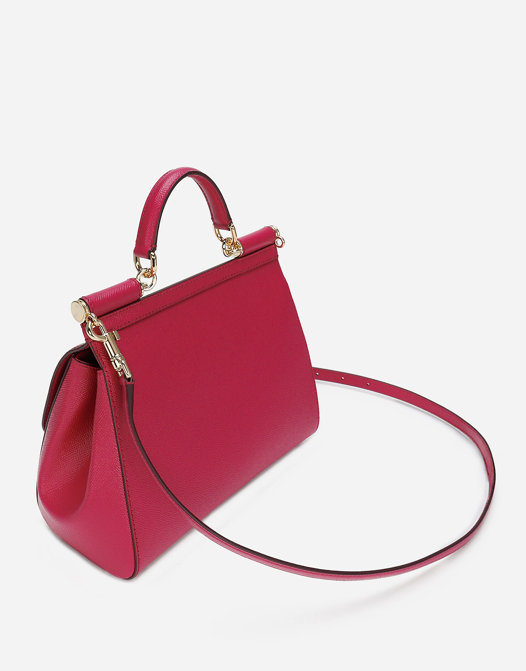 Large Sicily handbag in Fuchsia for Women Dolce Gabbana