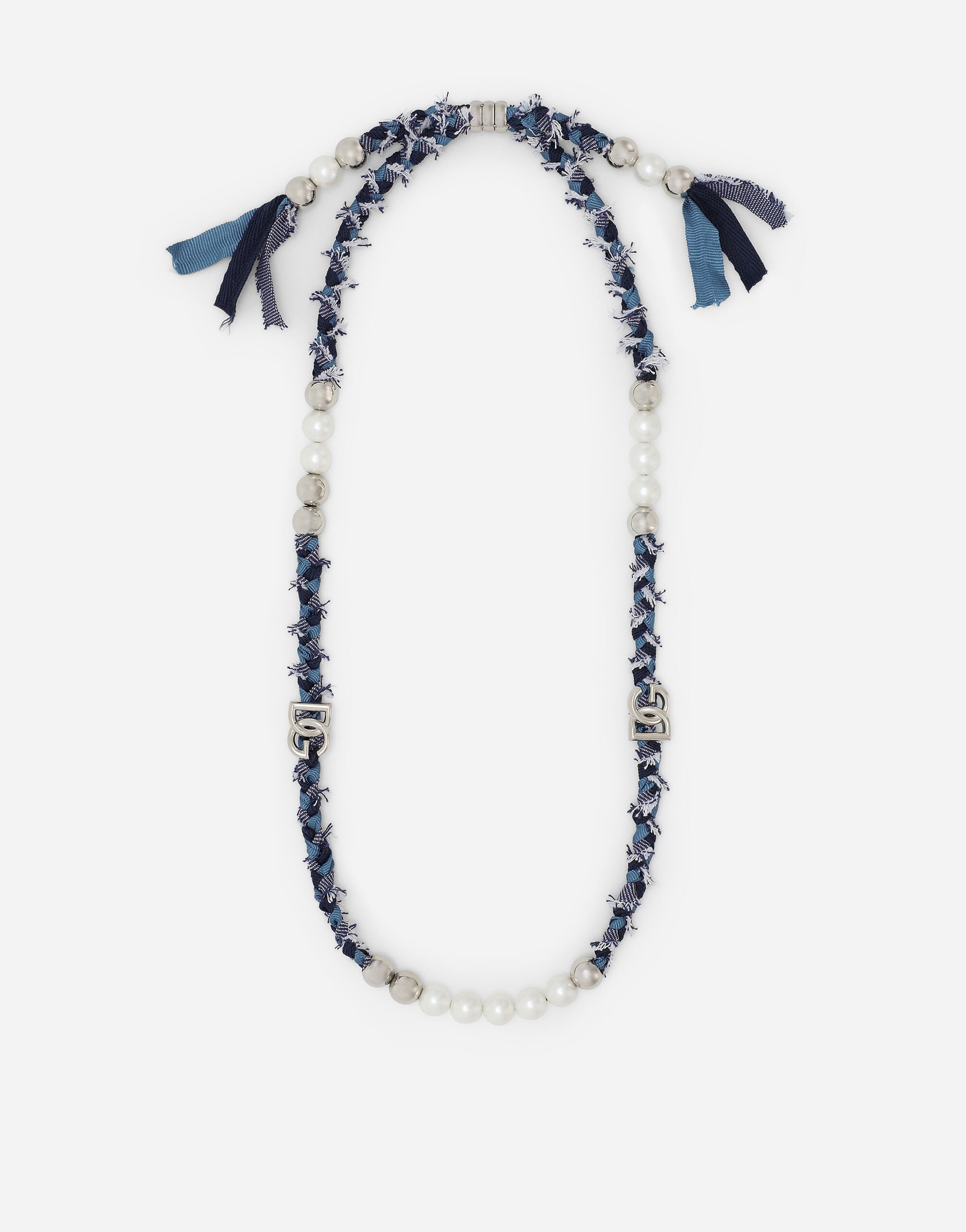 Dolce & Gabbana Collar trenzado «Marina» Azul G5LI2TFURHJ