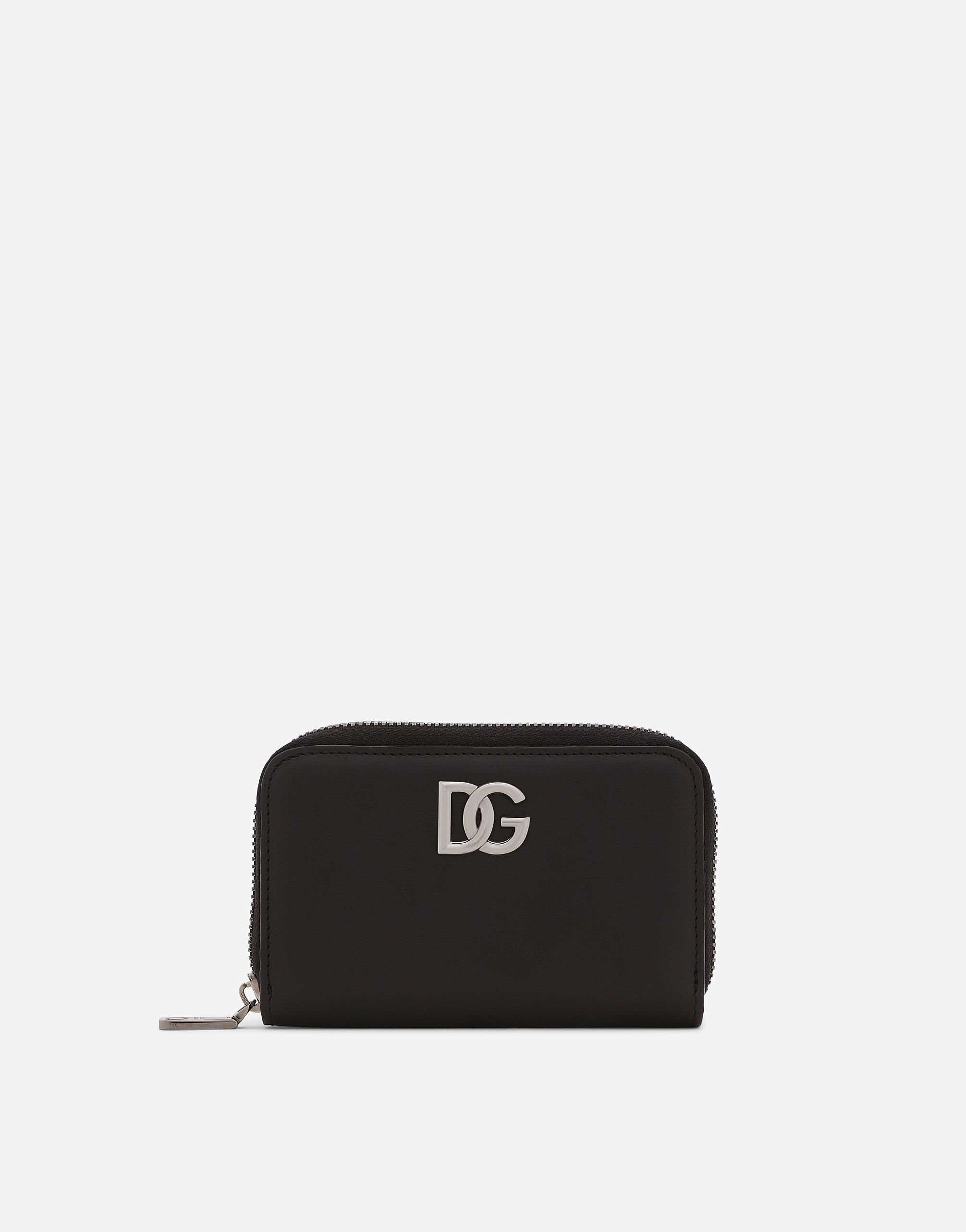 ${brand} Calfskin nappa wallet with DG logo ${colorDescription} ${masterID}