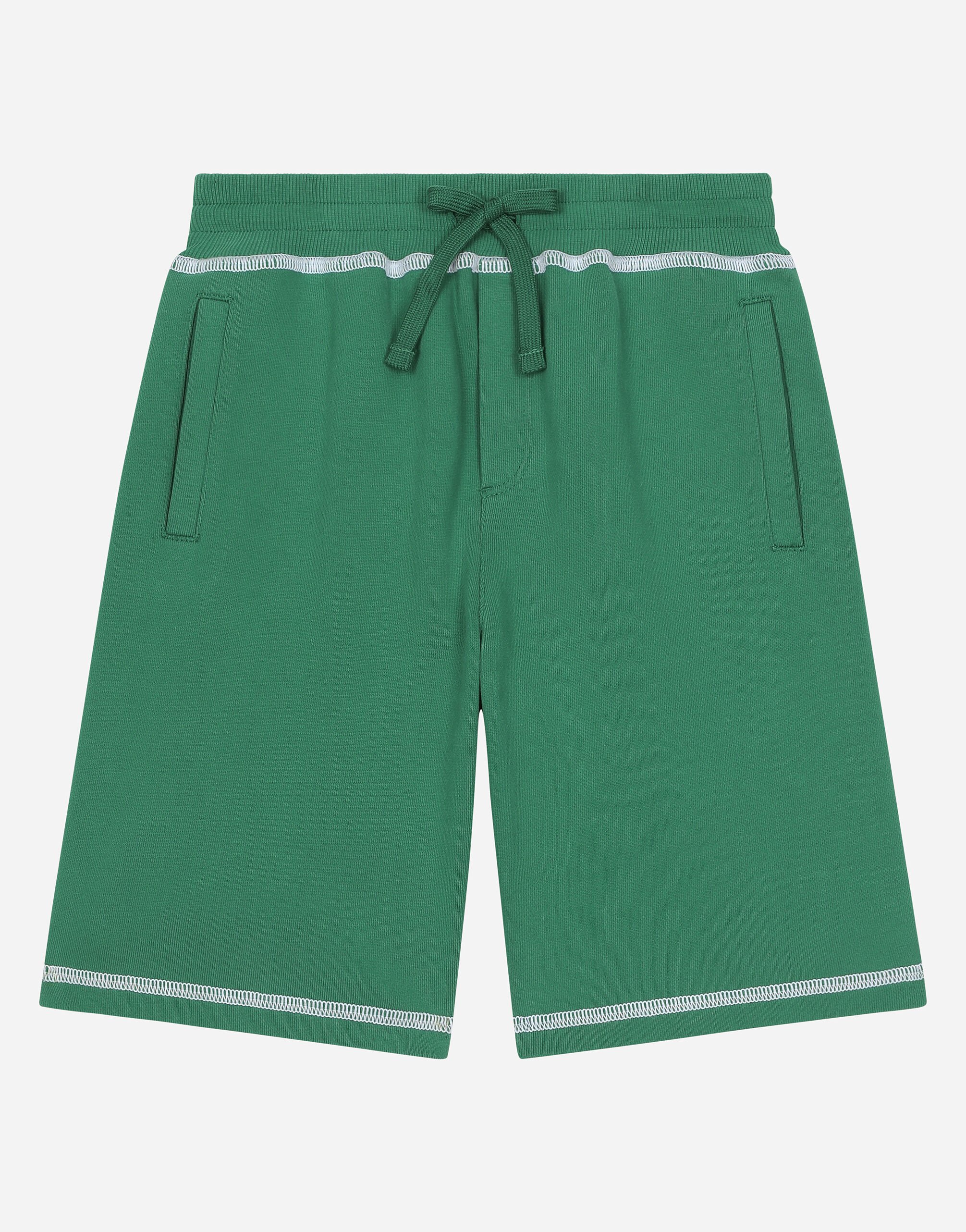 ${brand} Jersey shorts with contrasting stitching and DG logo ${colorDescription} ${masterID}