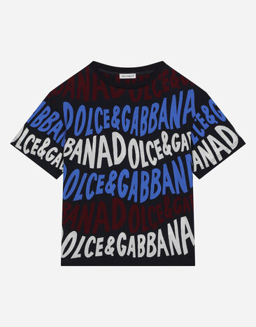 ${brand} Camiseta de punto con logotipo Dolce&Gabbana estampado ${colorDescription} ${masterID}