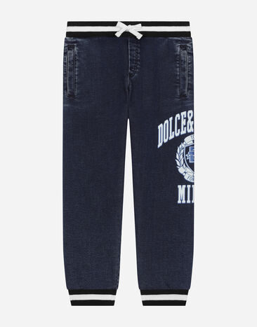 ${brand} Pantalón de chándal de denim con logotipo Dolce&Gabbana ${colorDescription} ${masterID}