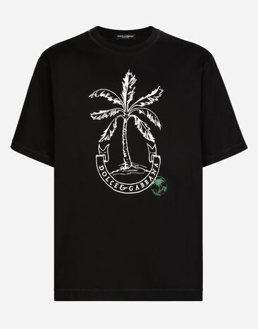 Dolce & Gabbana T-shirt à manches courtes et imprimé bananier Imprimé G8RV9TII7CZ