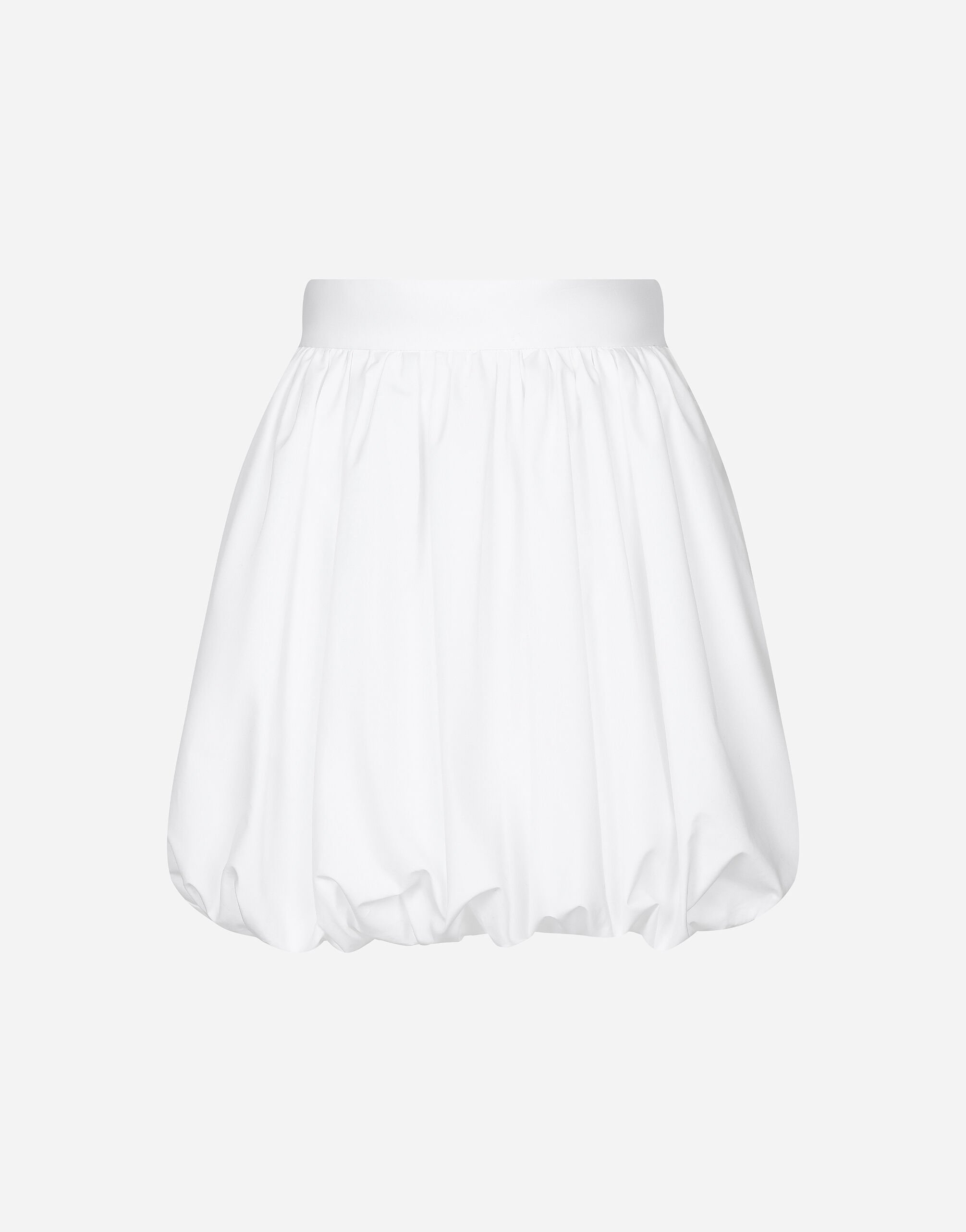 Dolce & Gabbana Short cotton balloon skirt Gold WEQ6A5W1111