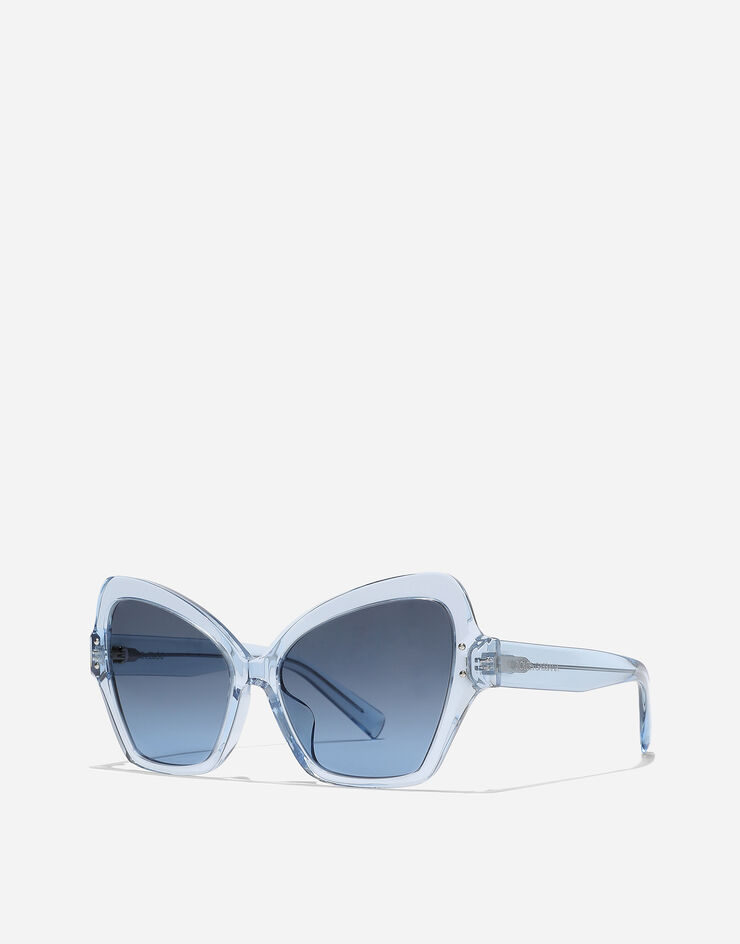 Dolce & Gabbana Sonnenbrille DNA Transparentes Azurblau VG4463VP27C