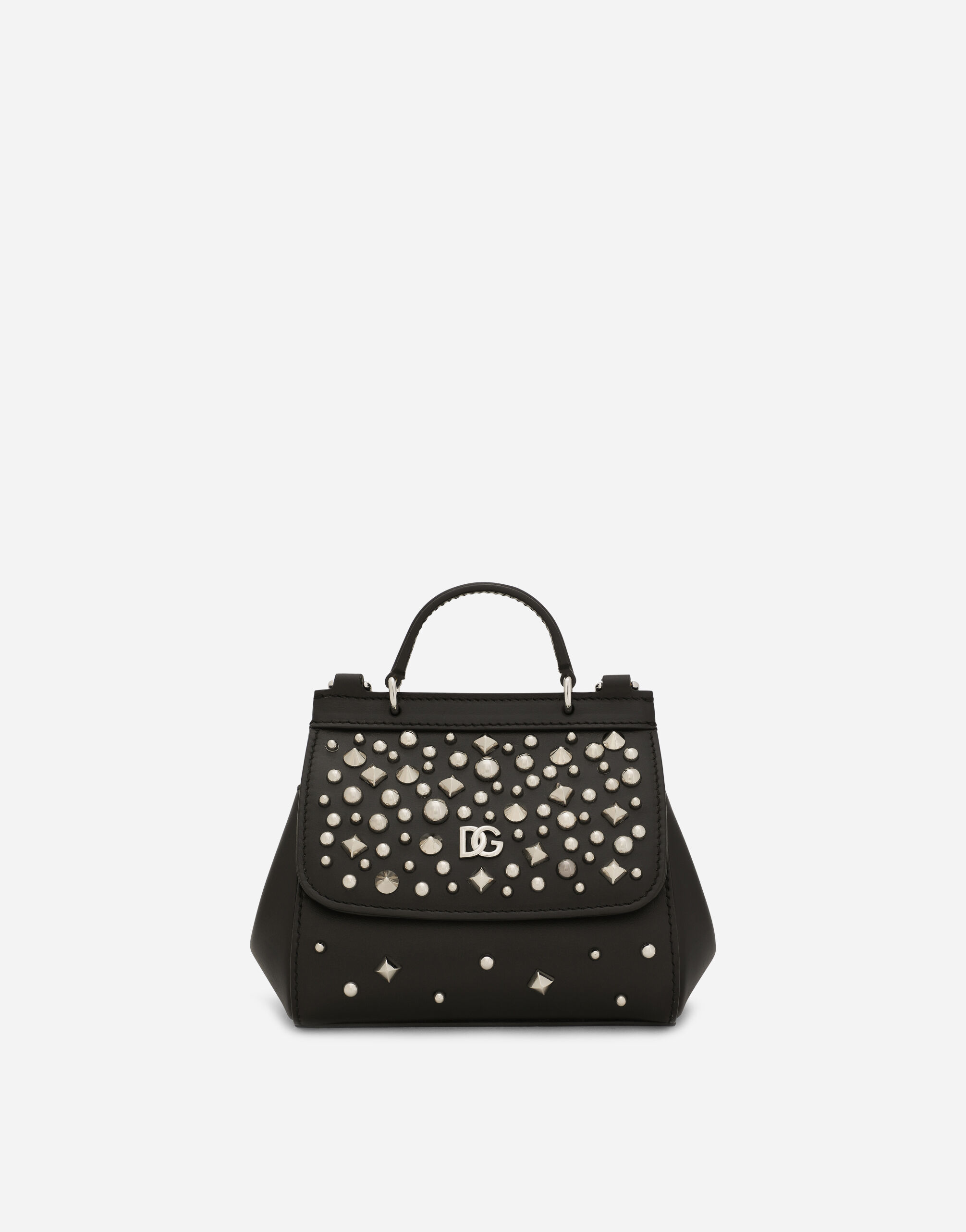 ${brand} Leather Sicily mini bag with studs ${colorDescription} ${masterID}