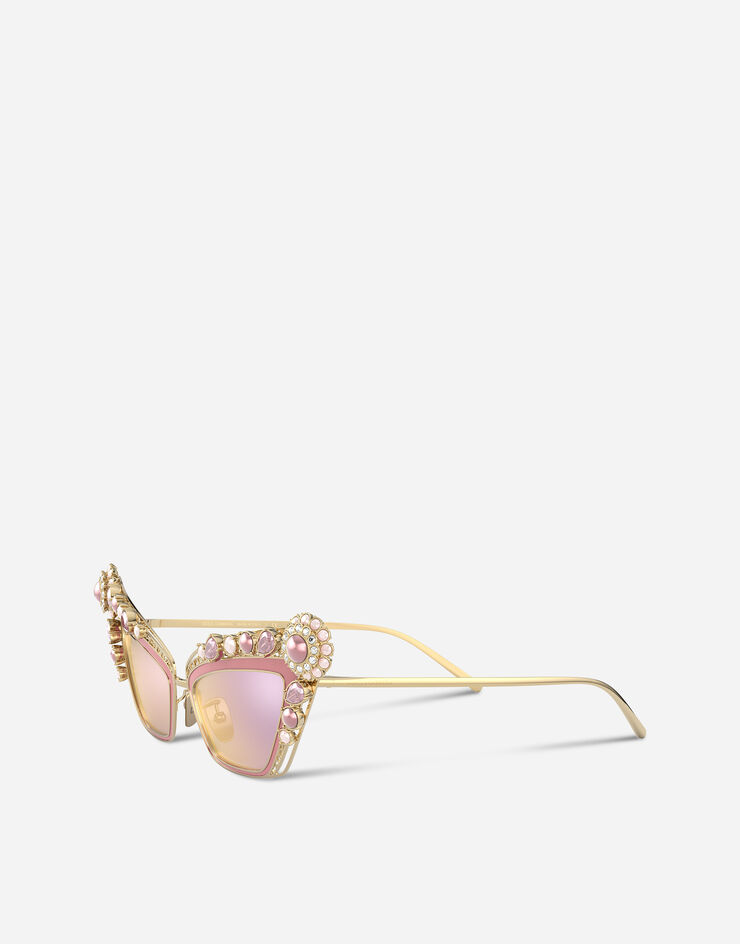Dolce & Gabbana نظارة شمسية كريسماس ذهبي VG2255VM81N