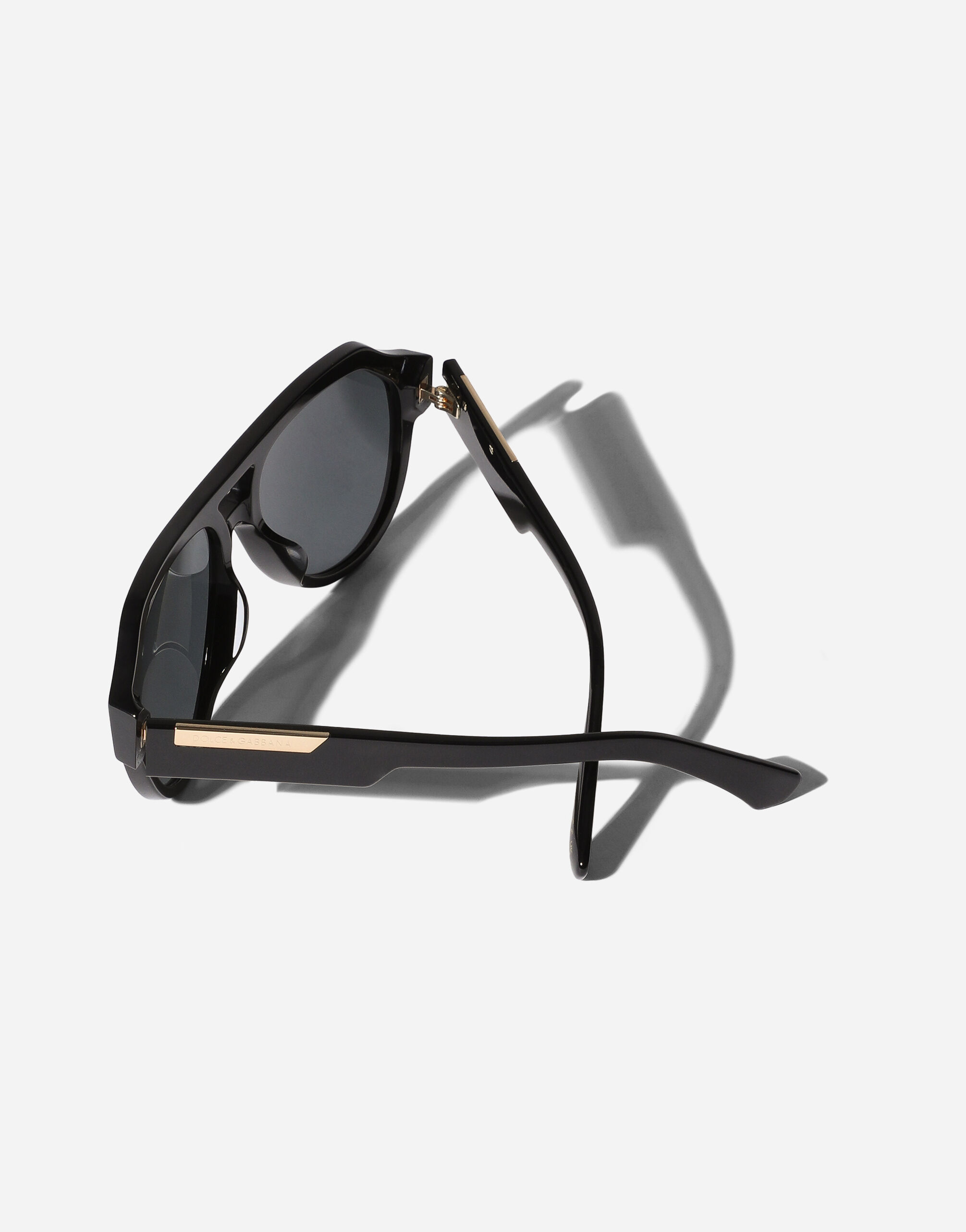Mirror Logo Sunglasses in Black for Women | Dolce&Gabbana®
