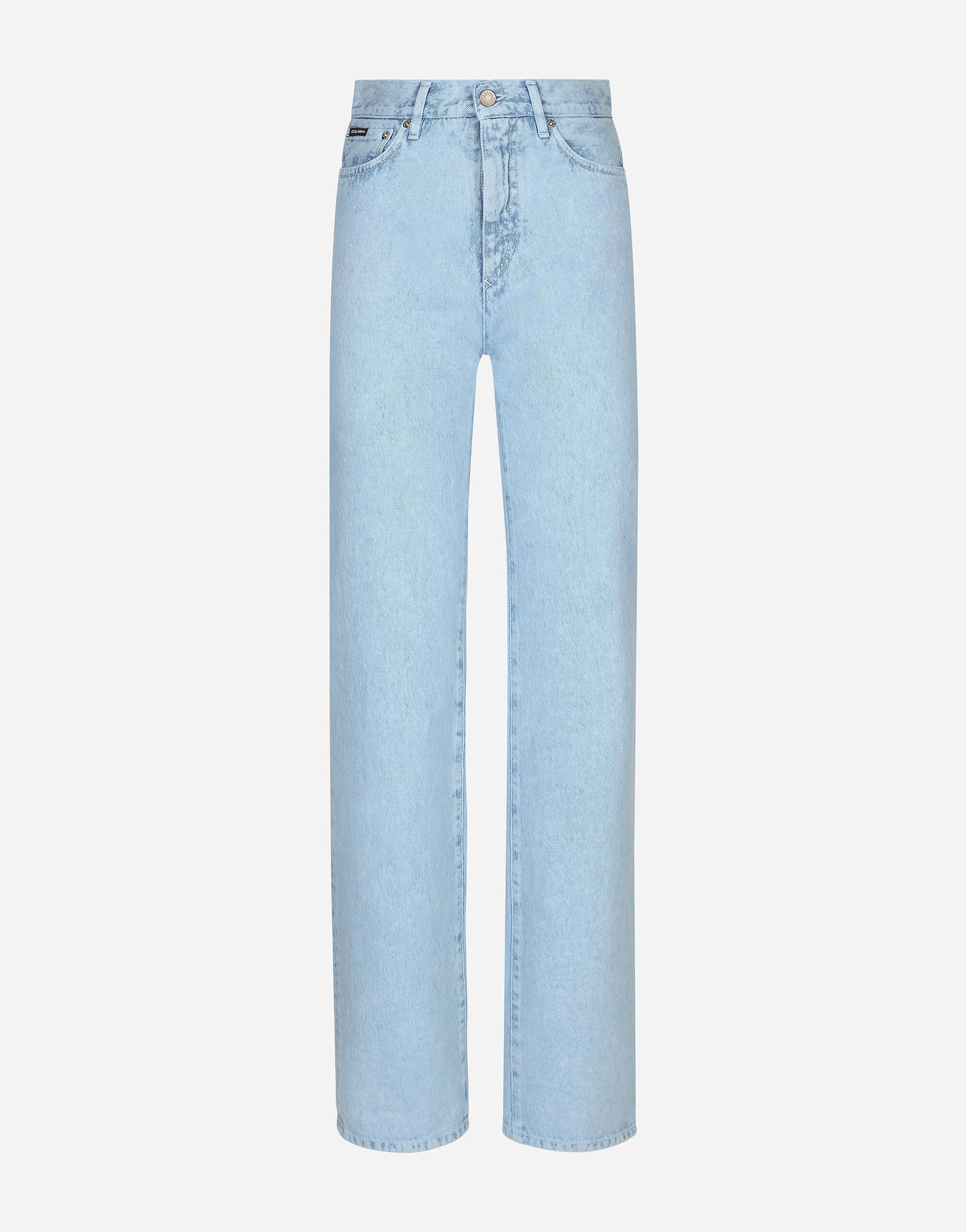 ${brand} Flared cotton denim jeans ${colorDescription} ${masterID}