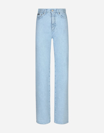 ${brand} Ausgestellte Jeans aus Baumwolldenim ${colorDescription} ${masterID}