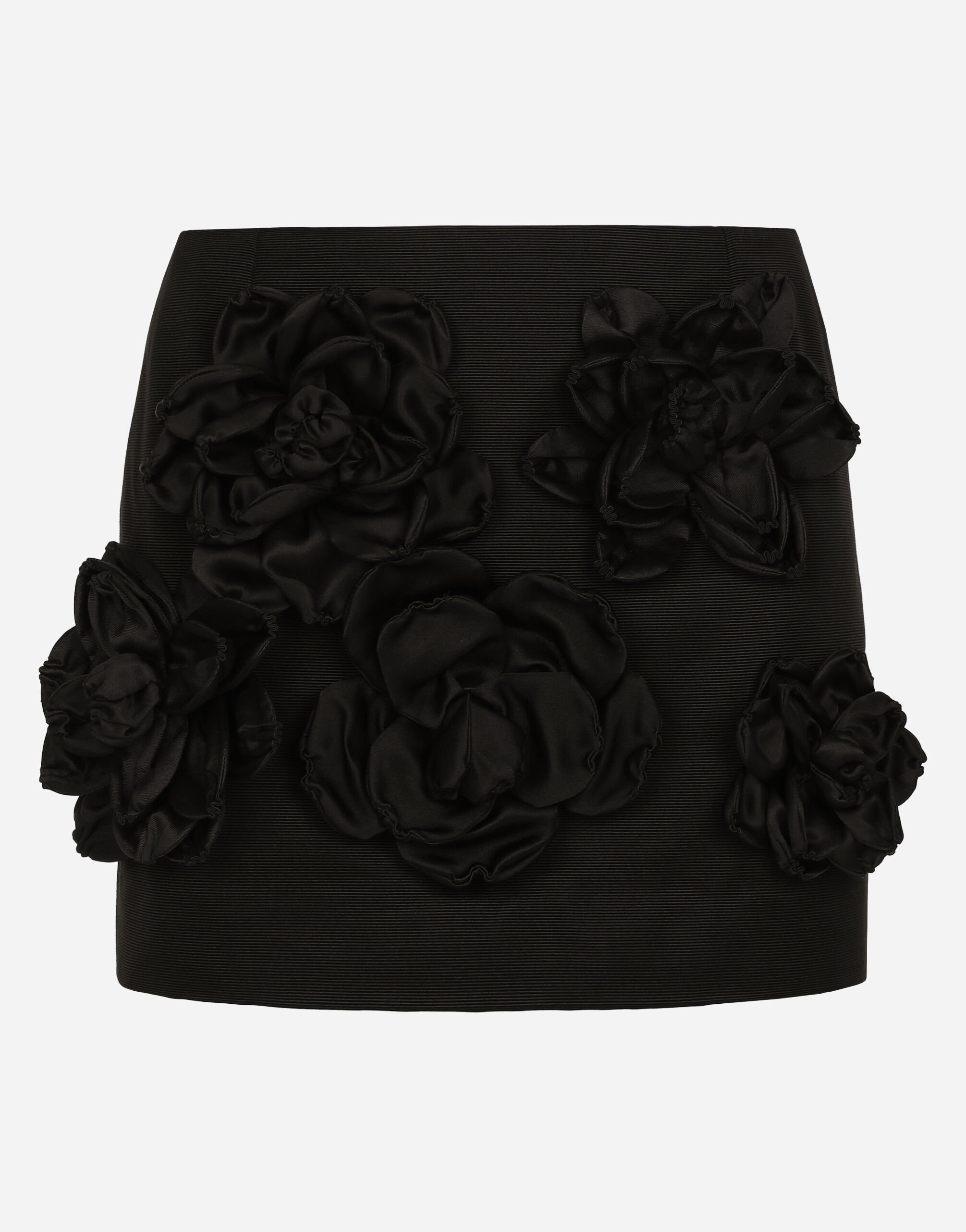 ${brand} Short Ottoman skirt with floral appliqué ${colorDescription} ${masterID}