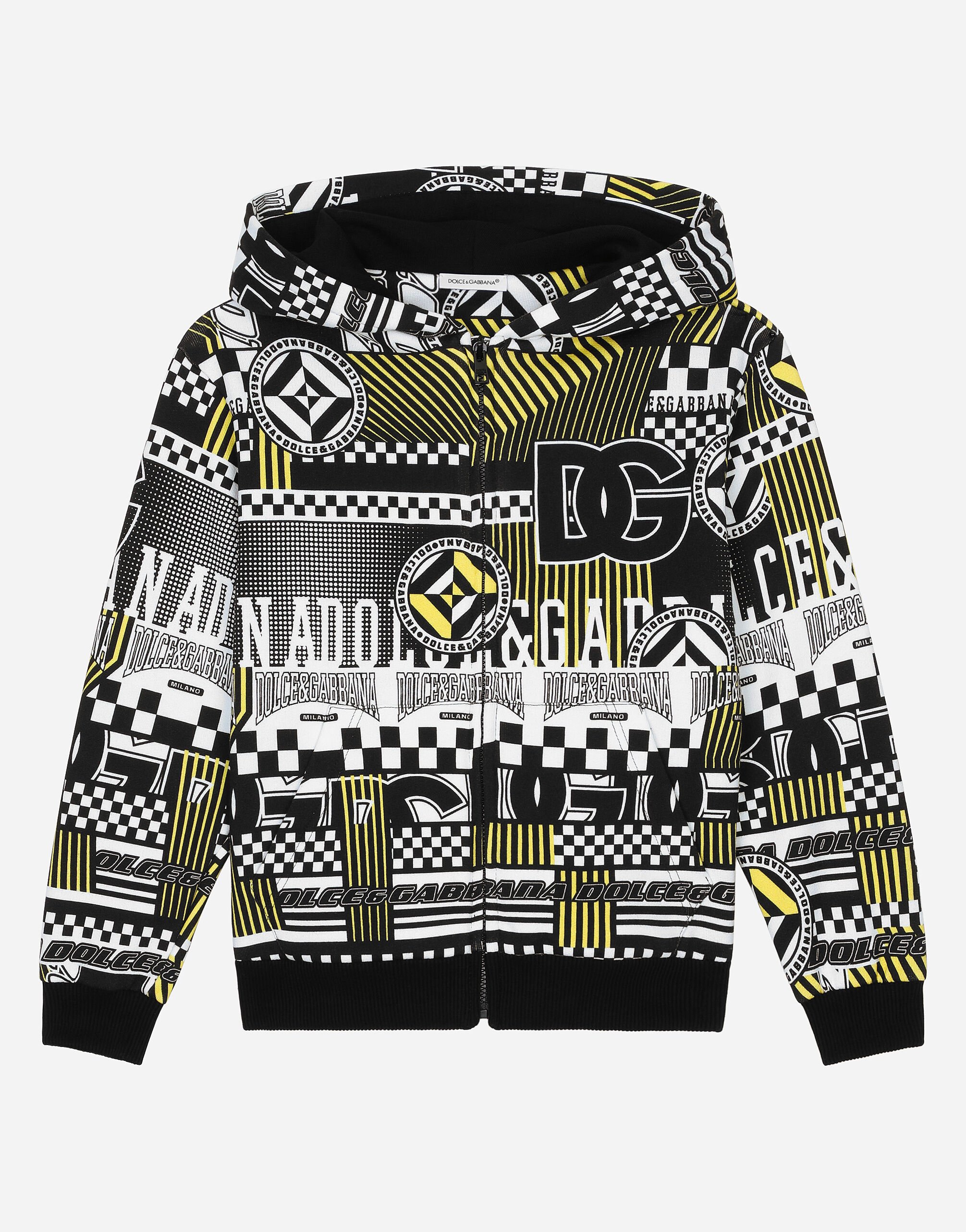 ${brand} Jersey hoodie with DNA print ${colorDescription} ${masterID}