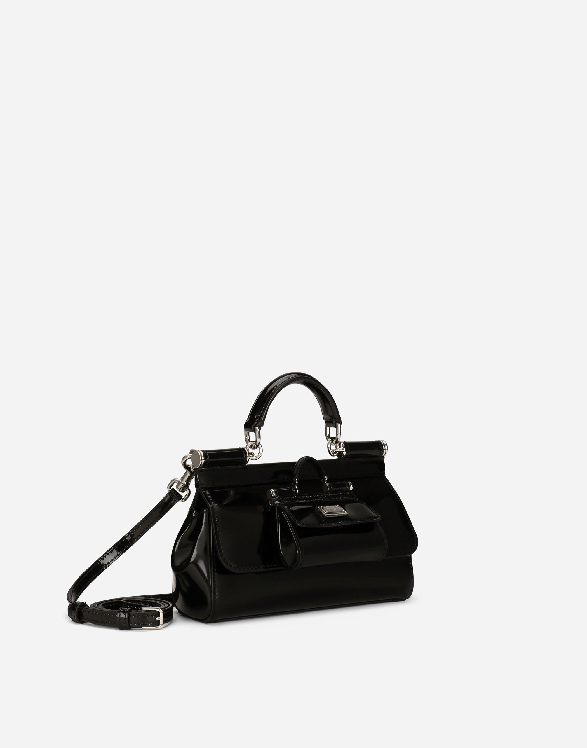 Dolce amp; Gabbana KIM DOLCEamp;GABBANA Sicily crocodile-embossed bag - Black