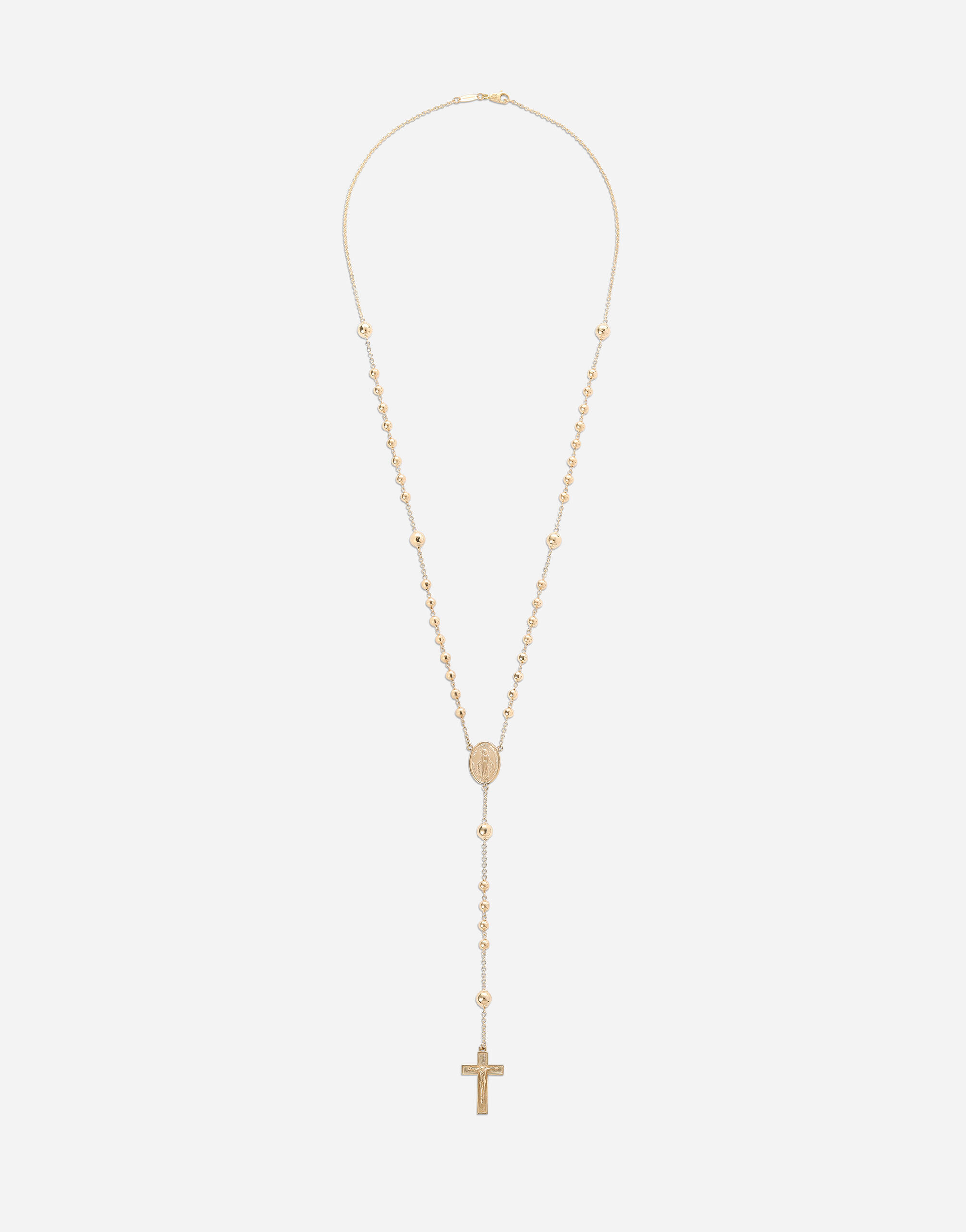 Dolce & Gabbana Tradition yellow gold rosary necklace Gold WALK5GWYE01