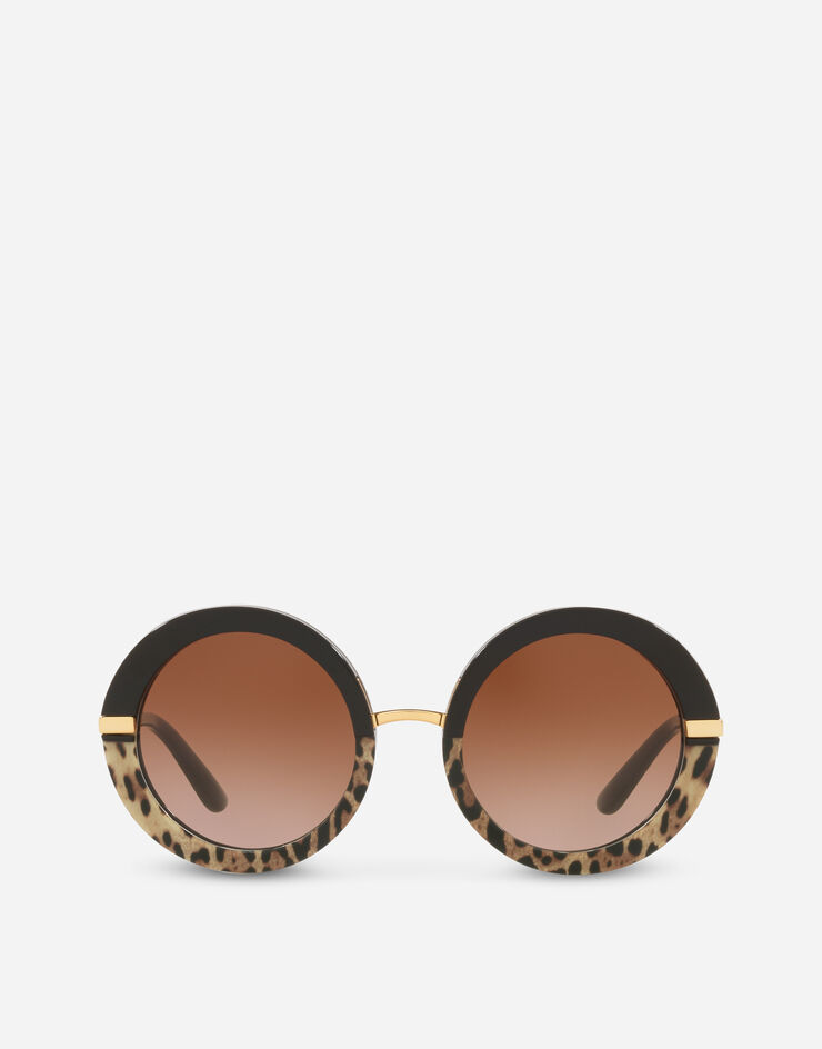 Dolce & Gabbana Half print sunglasses 豹纹印花 VG439AVP413
