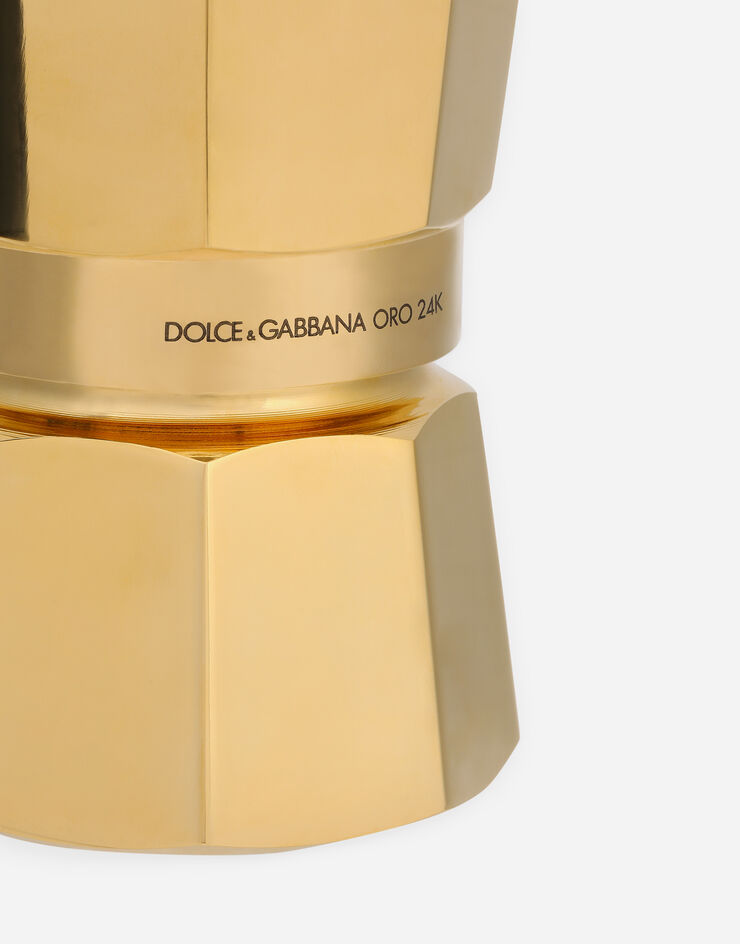 Dolce & Gabbana Cafetière d’exposition Moka Bialetti Dolce&Gabbana en or 24 carats Multicolore TCCE28TCAFF