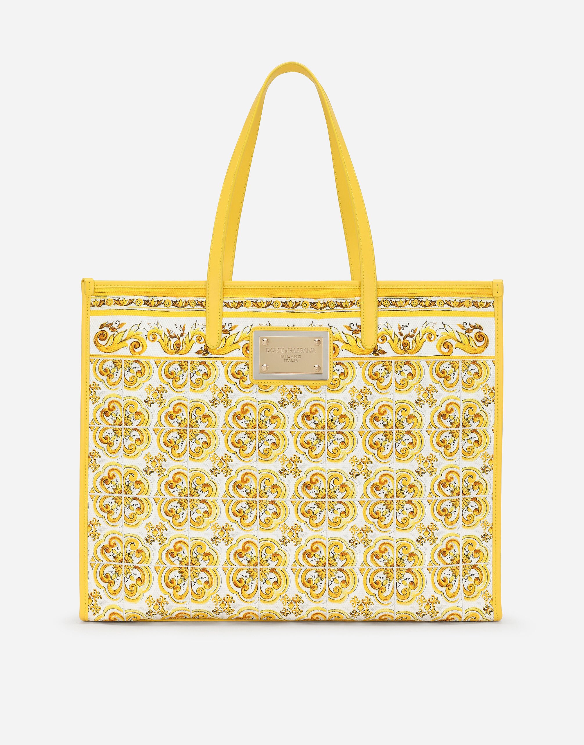 Dolce & Gabbana حقيبة تسوق كبيرة متعدد الألوان BB7655A4547