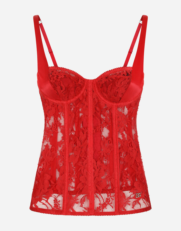 Lace bralette in red - Dolce Gabbana