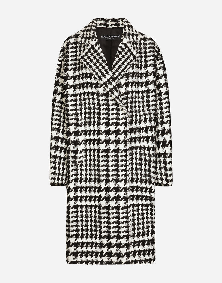 Dolce & Gabbana Oversize houndstooth coat Multicolor F0E2FTFMMGX