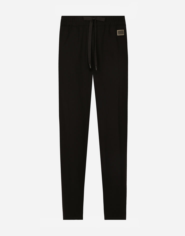 Dolce & Gabbana Jersey jogging pants Black GP0A4TFUGST