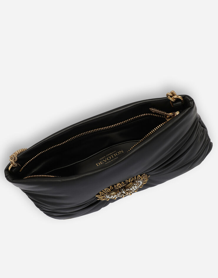 Dolce & Gabbana Black Devotion Embellished Velvet Camera Bag Dolce &  Gabbana