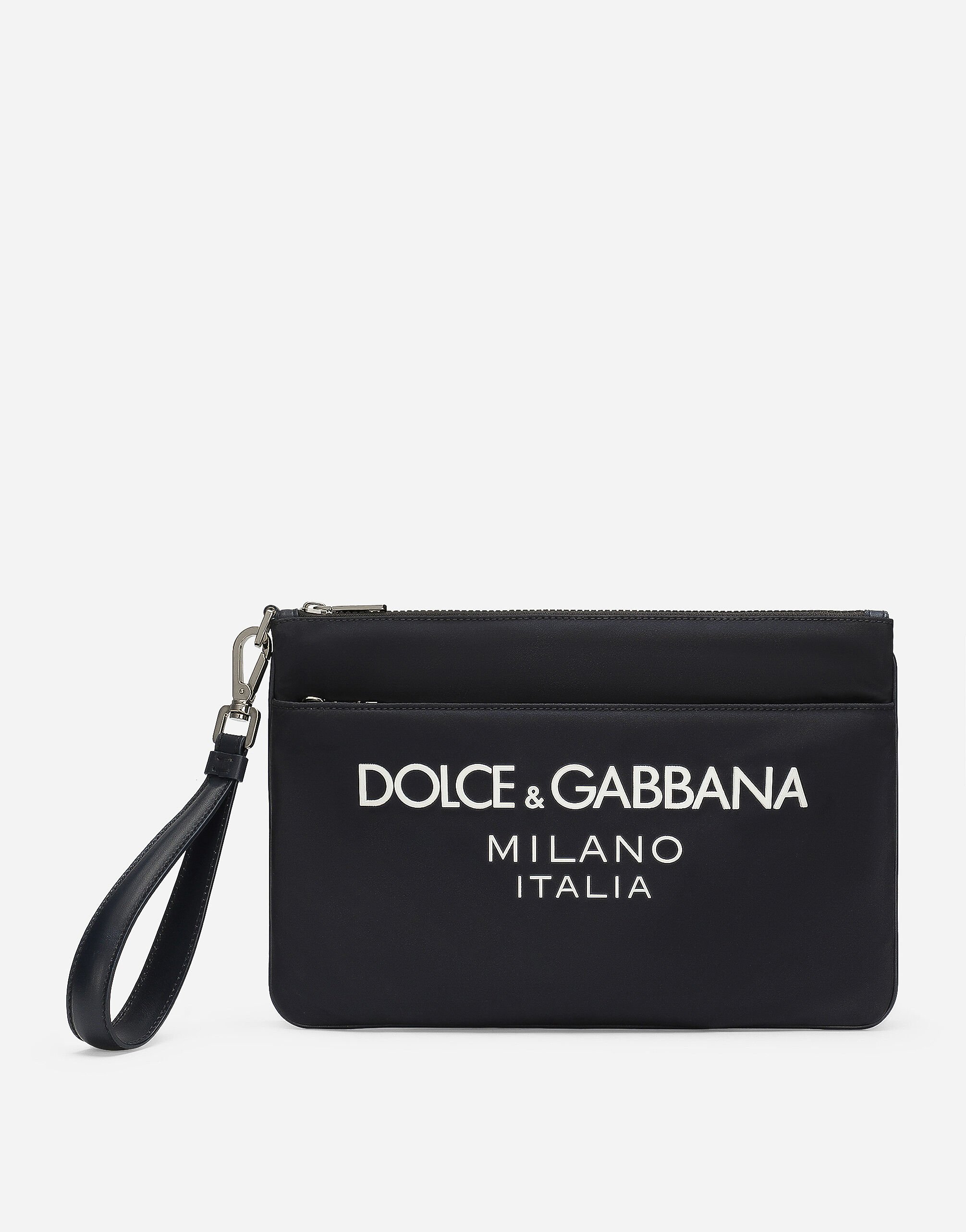 Dolce & Gabbana Pouch in nylon Marrone BM2338A8034