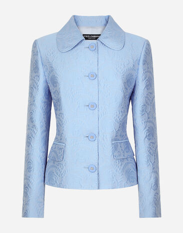 ${brand} Single-breasted floral quilted jacquard Gabbana jacket ${colorDescription} ${masterID}