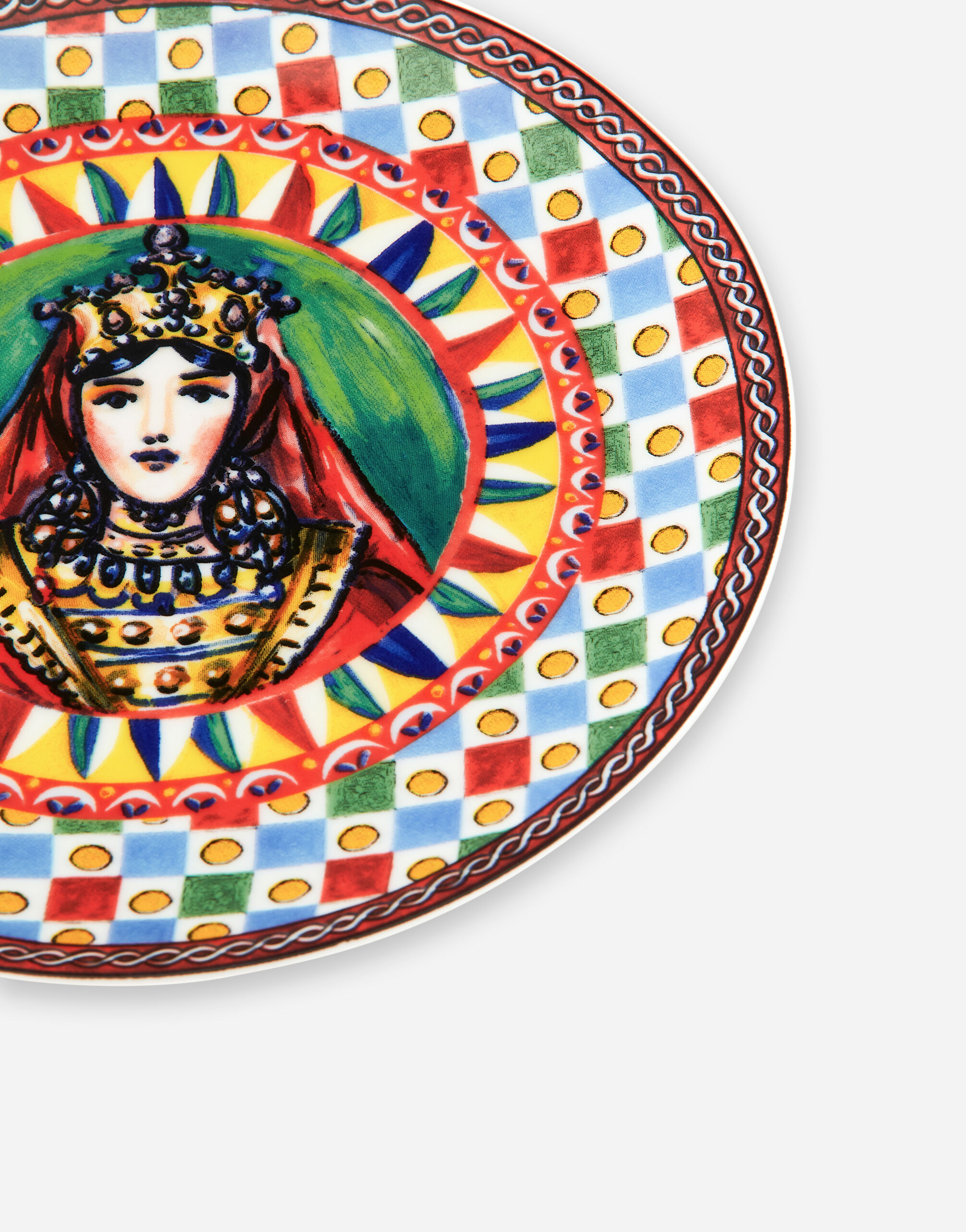 マルチカラー Set 2 Porcelain Bread Plates | Dolce&Gabbana®