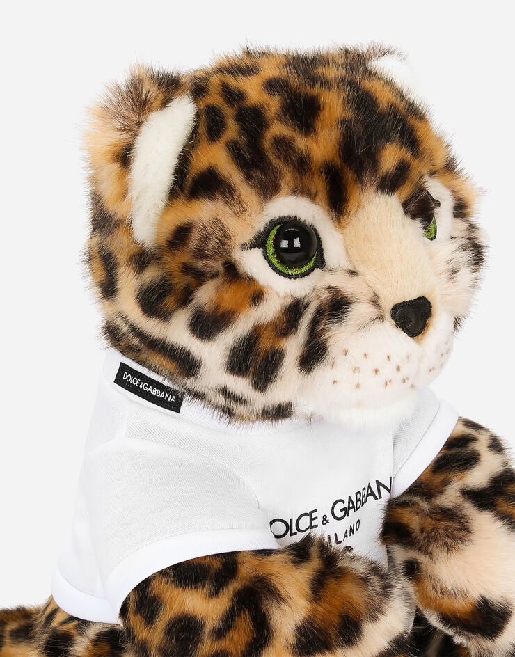 Dolce & Gabbana Faux fur leopard soft toy mascot Multicolor LCJB72G7NZK