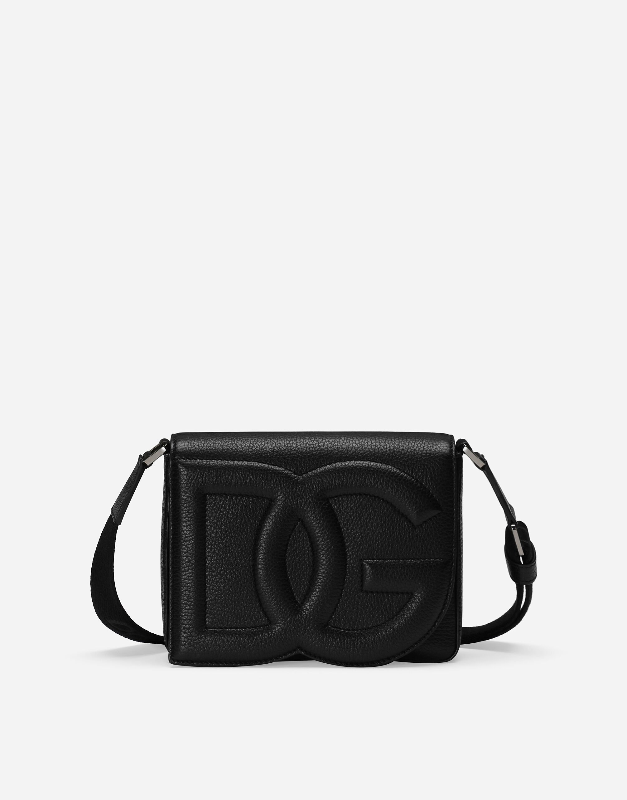 Dolce & Gabbana حقيبة كروس بودي DG Logo متوسطة أسود VG446FVP187