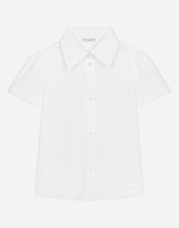 Dolce & Gabbana DG 로고 코튼 셔츠 인쇄 L55S98FI5JT