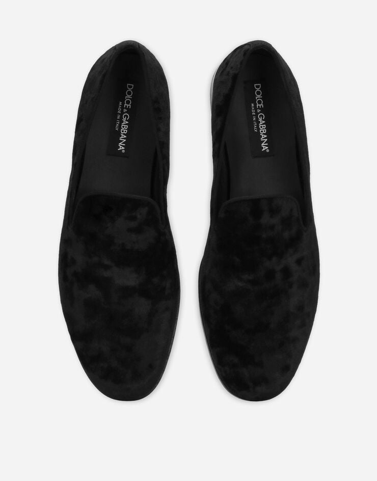 Dolce & Gabbana 天鹅绒便鞋 黑 A50550AO620
