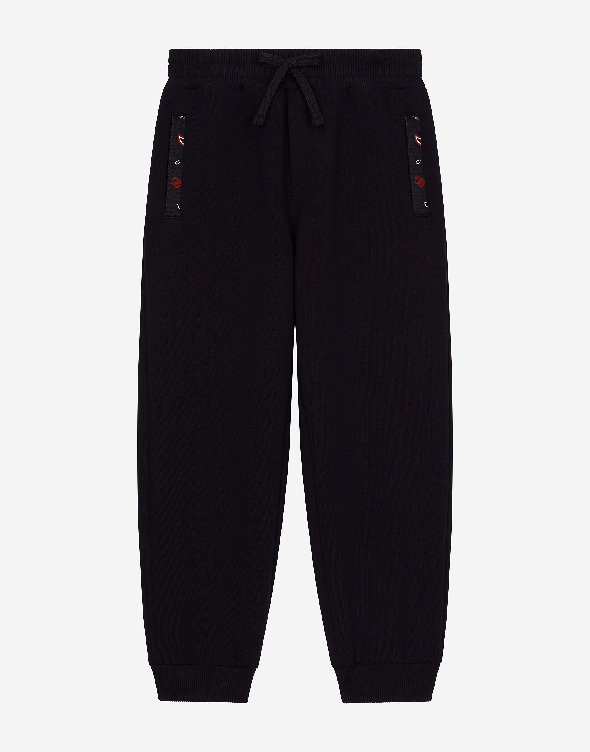 ${brand} Jersey jogging pants with bandanna-print details ${colorDescription} ${masterID}