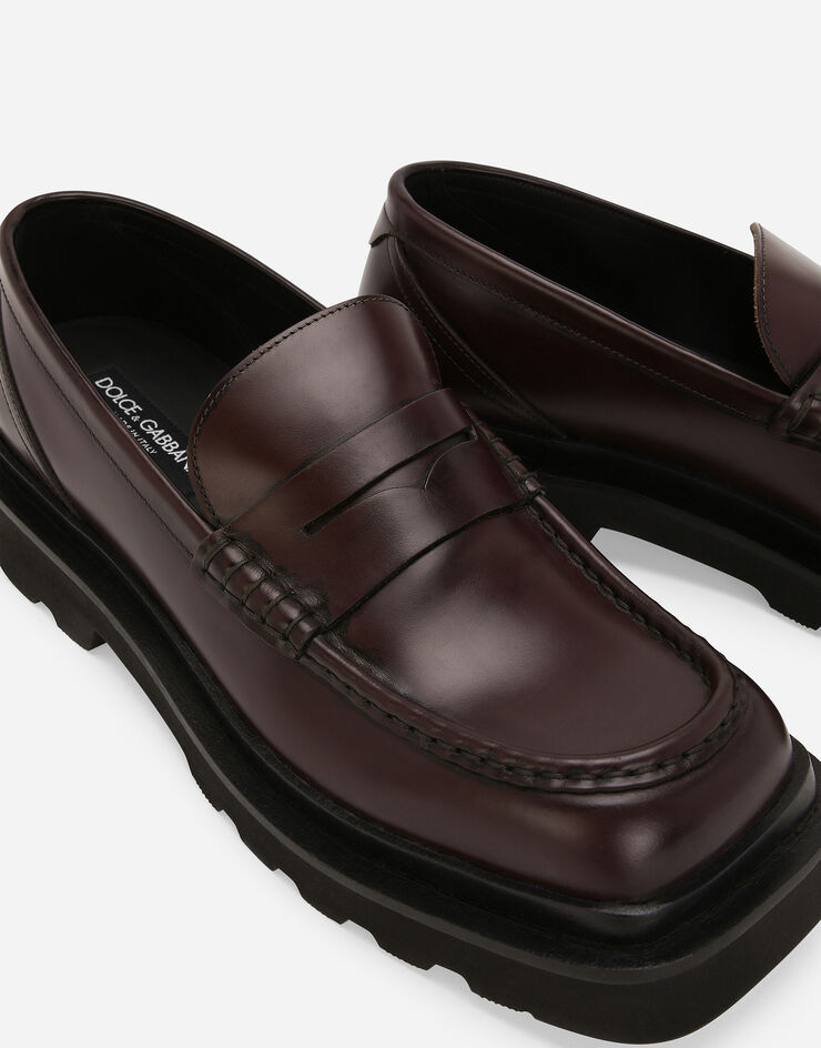 Dolce & Gabbana Calfskin loafers Brown A30204A1203