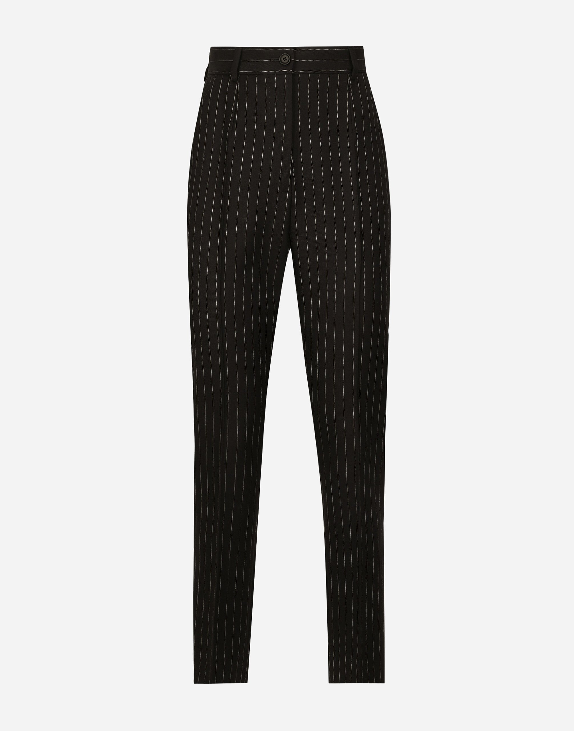 ${brand} Pantalon couture en laine à rayures tennis ${colorDescription} ${masterID}