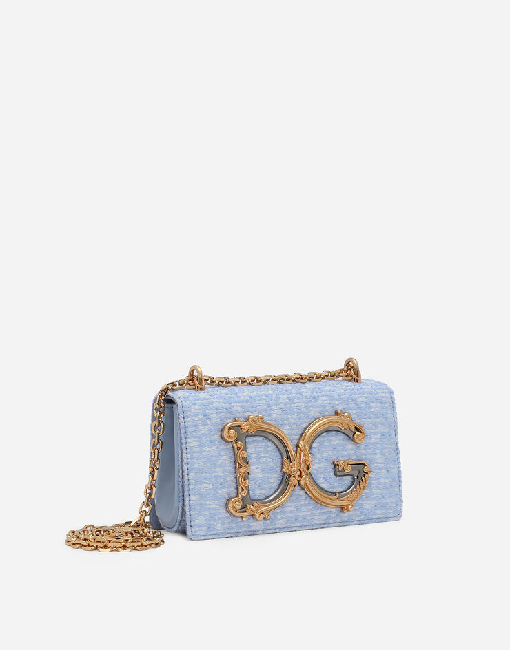 Dolce & Gabbana Bolso para móvil DG Girls Azul Claro BI1416AV884