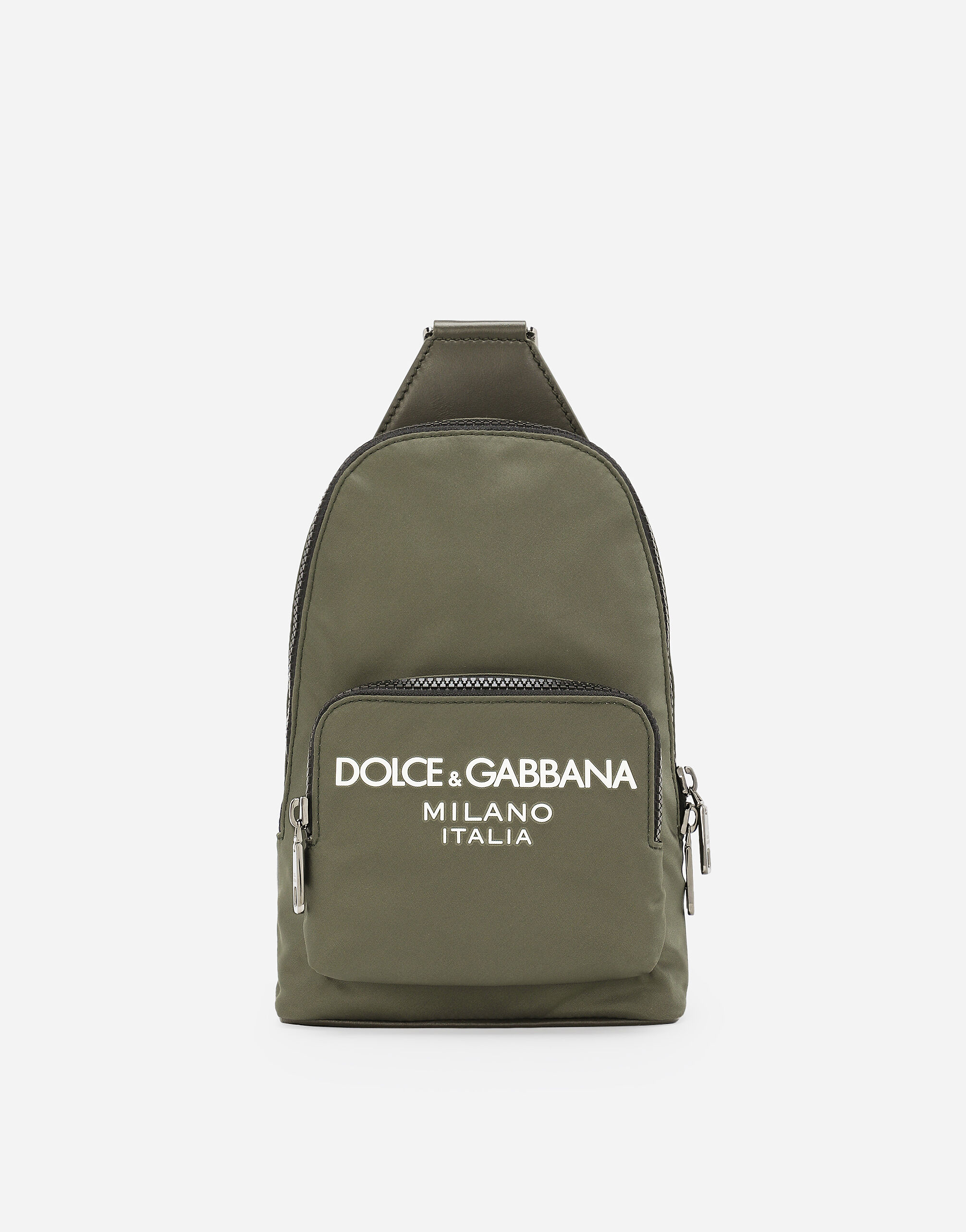 Dolce & Gabbana Nylon crossbody backpack Beige BM2256AK440